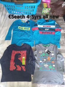 boys 4-5yrs long tshirts