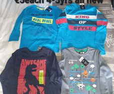 boys 4-5yrs long tshirts