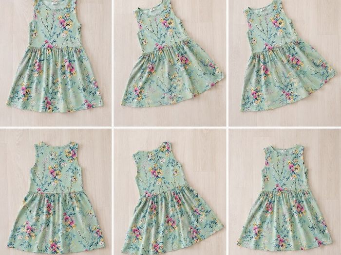 Girls Floral Summer Dress  Mint Green  Age 8 10