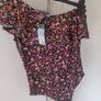 One Shoulder Floral Bodysuit Image 4