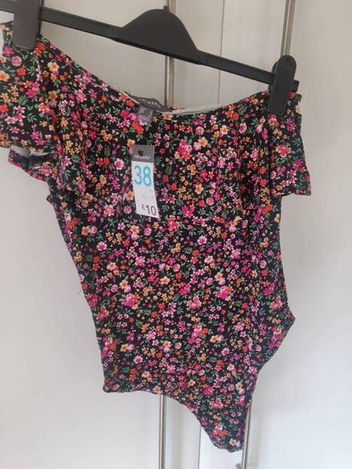 One Shoulder Floral Bodysuit