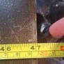Vintage Solid Wood pub Leather Bench Seat Perfect for Bar or Man Cave Image 4