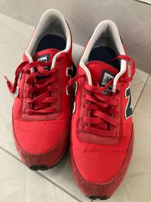 new balance red trainers