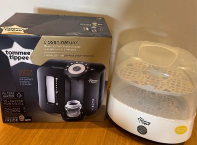tommee tippee Perfect Prep machine and steriliser