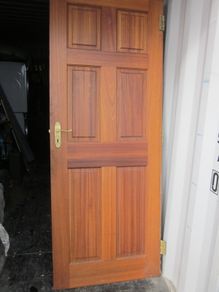 Hard Wood Unglazed Interior 6  Panel Doors X5