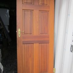 Hard Wood Unglazed Interior 6  Panel Doors X5