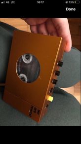 tape player we are rewind and box eith tapes