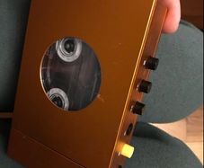 tape player we are rewind and box eith tapes