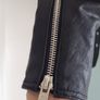 WAREHOUSE Genuine Leather Black Biker Jacket - Sz 10 UK - Rrp 210 (New) Image 9