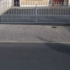 Galvanised house gates