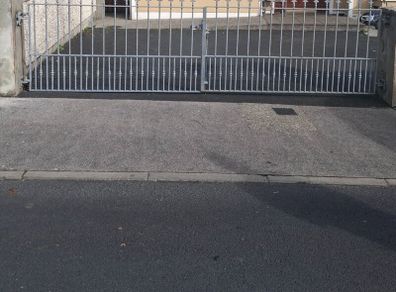 Galvanised house gates