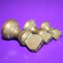 Antique Imperial Small Aged Brass Bell Weights - Apothecary - Kitchen Scales Image 5