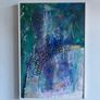 Large Original Abstract Painting Art Deco Influenced Style Painting of Style of Swan Peacock Contemporary Art 75x50cm Image 9