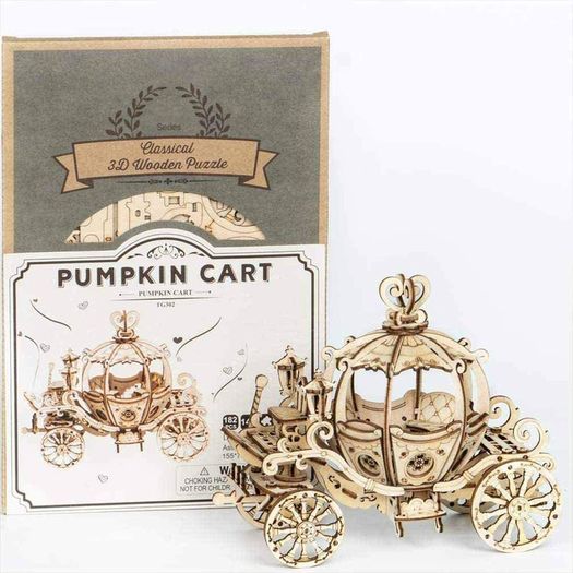 Wooden Puzzle 3D Jigsaw Mechanical Model Construction Toys Gift for Kids 14 Years Old and Up (Airship)