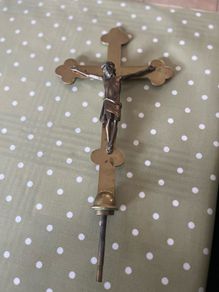 Antique Brass Crucifix
