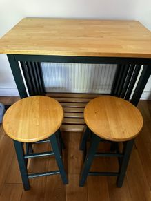 Bar stools and table