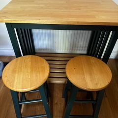 Bar stools and table