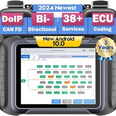 XTOOL D8S Bidirectional Diagnostic Scan Tool, 2024 Upgrade of D8, 38+ Services, Topology Mapping, ECU Coding/3-Year Update/All Systems Scanner/Crankshaft Relearn/CANFD/DoIP
