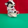 Handmade Felt Badger Figurine Image 4