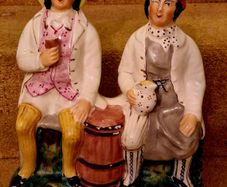 Antique Staffordshire Ceramic Group