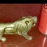 Antique solid brass/bronze lion Image 3