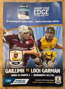 2022 Galway v Wexford - GAA Allianz Hurling League Programme