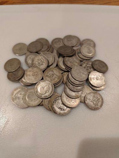 English one shilling coins
