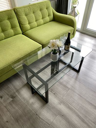 Glass Top Coffee Table and matching Side table