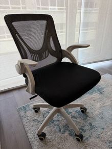 Chair Basic Tilt Mesh, Fabric Fixed Armrest Height-Adjustable Seat