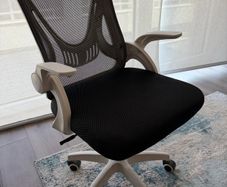 Chair Basic Tilt Mesh, Fabric Fixed Armrest Height-Adjustable Seat