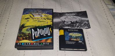Populous Complete Top Sega Mega Drive Game  Boxed  For Sale Here