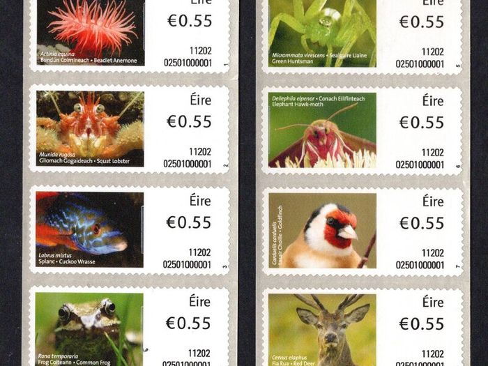2011 Ireland Irish Life and Marine Life (Phase II) SOAR (Stamp on a roll) Mint Never Hinged (MNH)