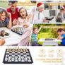 Travel Chess Board Set Games - Magnetic Chess Piece with Portable/Foldable Board- Educational Toys For Kid/Children/Adults -Gold/Silver Chess Piece -Traditional Game Gift Image 4