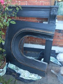 Cast iron fireplace