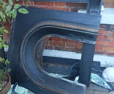 Cast iron fireplace