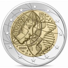 France 2 Euro Commemorative Coin 2020 - Medical Research. Uncirculated.
