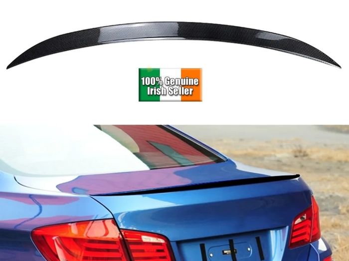 M5 Style Rear Spoiler Wing For BMW 5 Series F10 520i 525i 2010-2017 Carbon Fiber Look/Gloss Black Car Trunk Lid Splitter Lip Kit
