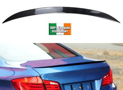 M5 Style Rear Spoiler Wing For BMW 5 Series F10 520i 525i 2010-2017 Carbon Fiber Look/Gloss Black Car Trunk Lid Splitter Lip Kit