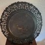 Exquisite Antique African Plaque Brass Copper Silver Inlay Image 4