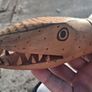 1970's  Indigenous Chilean 60 Inch Articulated Wooden Snake Image 8