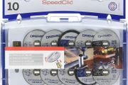 Dremel SpeedClic Cutting Wheels Set - Accessory Kit with 10 Rotary Tool Cutting Discs and Mandrel [Energy Class A]