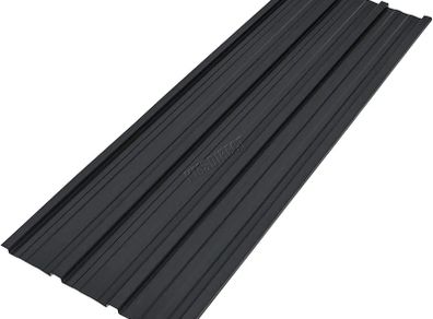 24x Roof Sheets Corrugated Garage Shed Side Panels Metal Roofing Covers Carport Greenhouse 1080x426mm RSS02 Black