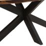 Dining Table Oval 200x100x75cm Acacia Wood with Sheesham Finish Image 5