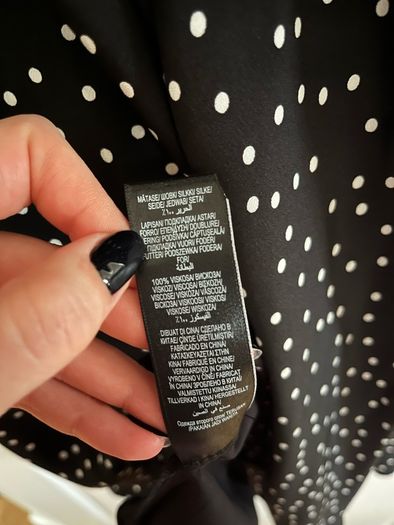 Brand new Jeager silk dress in dots