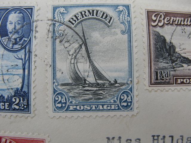 Stamps, Bermuda FDC 1936 Definitive Set