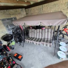 3 seater swing garden bench