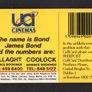 1995 Ireland 10 unit 007 (James Bond) Goldeneye Call Card Used. Telecom Eireann card number 1107. Image 4