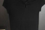 ladies black short sleeve top size 8/small