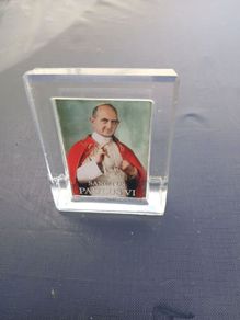Pope Paul VI in Glass Frame