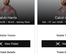 2 Calvin Harris tickets with Parking